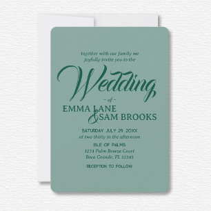 Invitation Mariage blanc Lotus