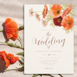 Invitation Mariage Bohème aux Fleurs Sauvages
