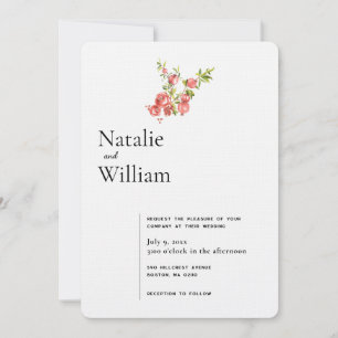 Invitation Mariage Bohème Botanique Grenade