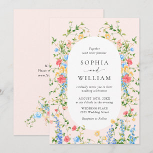 Invitation Mariage Bohème Fleur sauvage de Meadow