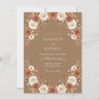 Mariage Bohème Floral Automnal Chameau
