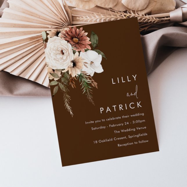 Invitation Mariage Bohème Floral Summer & All Seasons (Créateur téléchargé)