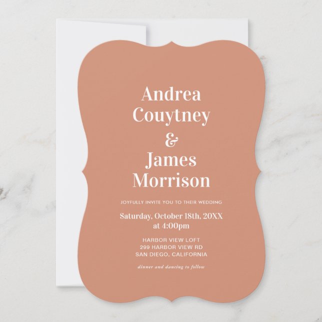 Invitation Mariage Bohème Mexicain  (Devant)