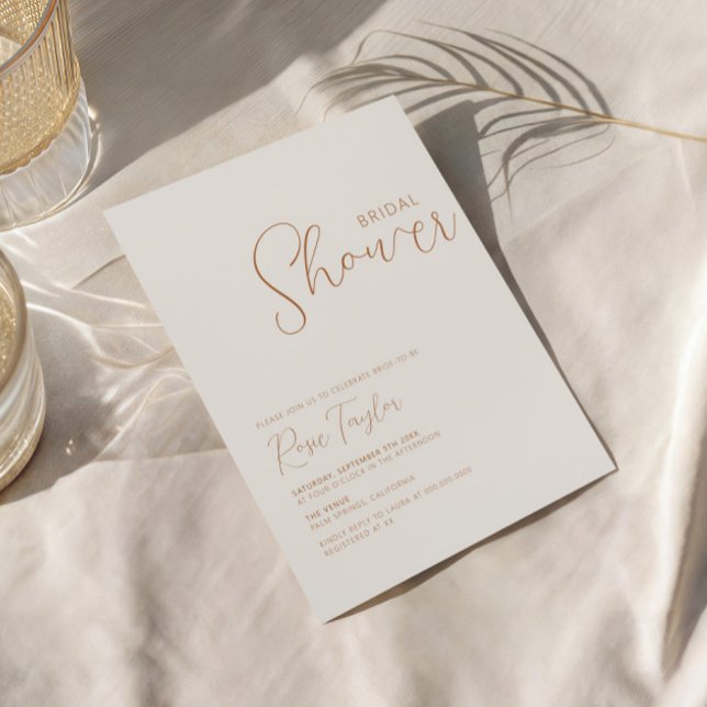 Invitation Mariage Bohème Minimaliste (Créateur téléchargé)