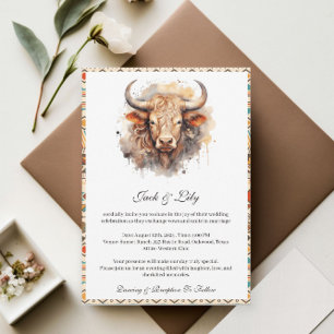 Invitation Mariage Boho occidental