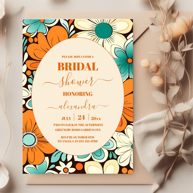 Invitation Mariage Boho Plage Groovy Ambiance (Créateur téléchargé)