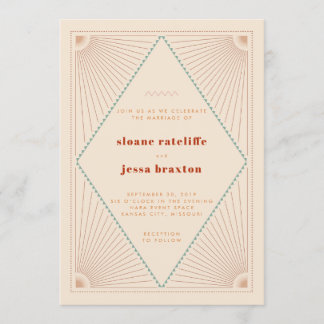 Invitation Mariage Boho Sud-Ouest