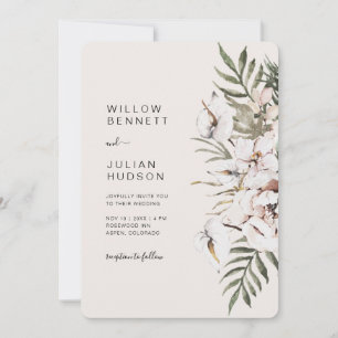 Invitation Mariage Boho Tropical Tout en un