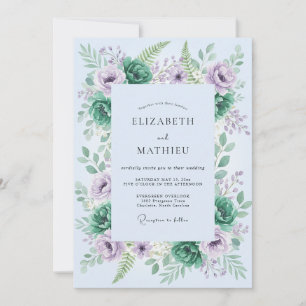Invitation Mariage Bois Verdoyant de Lavande