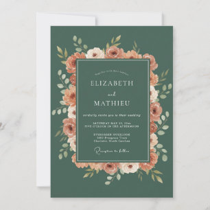 Invitation Mariage Boisé Sublime au Vert Sauge