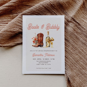 Invitation Mariage Boots et Bulles