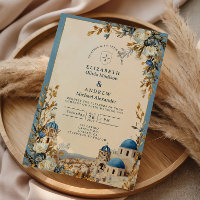Mariage Botanique au Dôme Bleu de Santorin