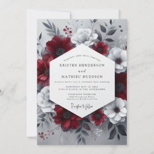 Invitation Mariage Botanique Bourguignon Maussade
