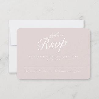 Invitation Mariage botanique de feuilles de script de main de