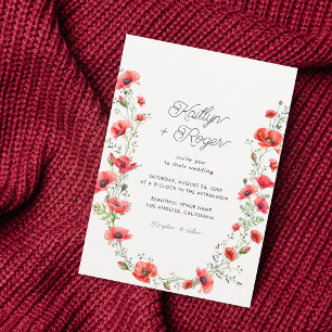 Invitation Mariage botanique de la fleur de printemps du pavo