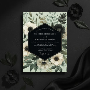 Invitation Mariage Botanique Éthéré Sage