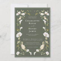 Mariage botanique moderne à l'olive avec lys calla