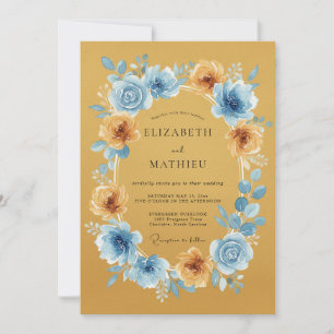 Invitation Mariage Botanique Radiant Ocre