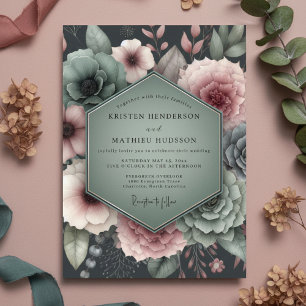 Invitation Mariage Botanique Sage aux Humeurs Changeantes