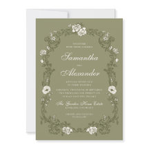 Mariage Botanique Vintage Vert Sauge