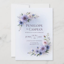 Mariage cadre floral lavande Dahlia Blush
