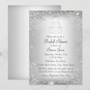 Invitation Mariage   Cake Silver Fête des mariées