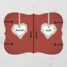 Mariage campagnard rouge rustique de grange et de