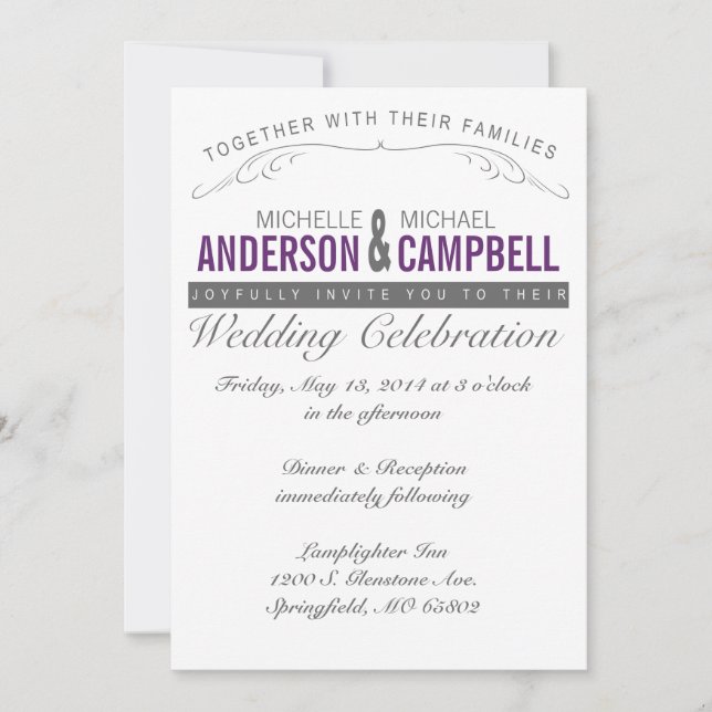 Invitation Mariage campagnard russe (Devant)