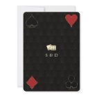 Mariage Casino Vegas Poker Art Déco Or Noir