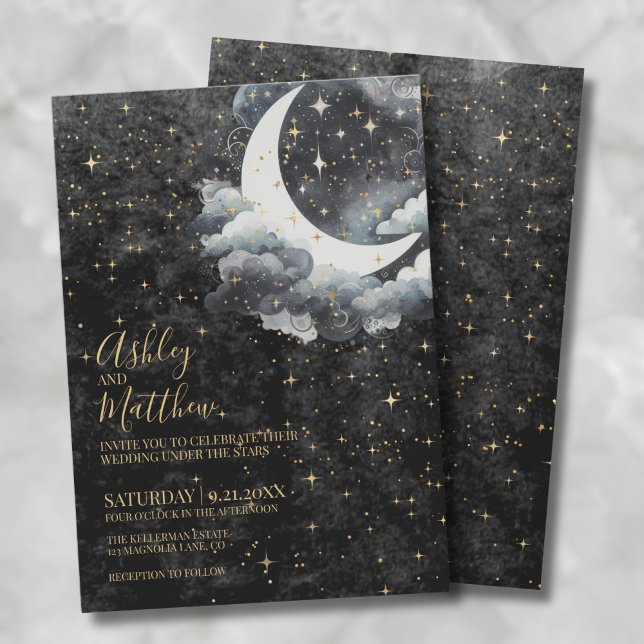 Invitation Mariage céleste (Celestial Wedding Invitation)