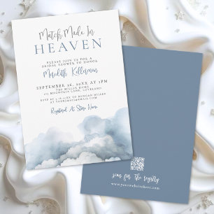 Invitation Mariage Céleste : Fête de Fiançailles