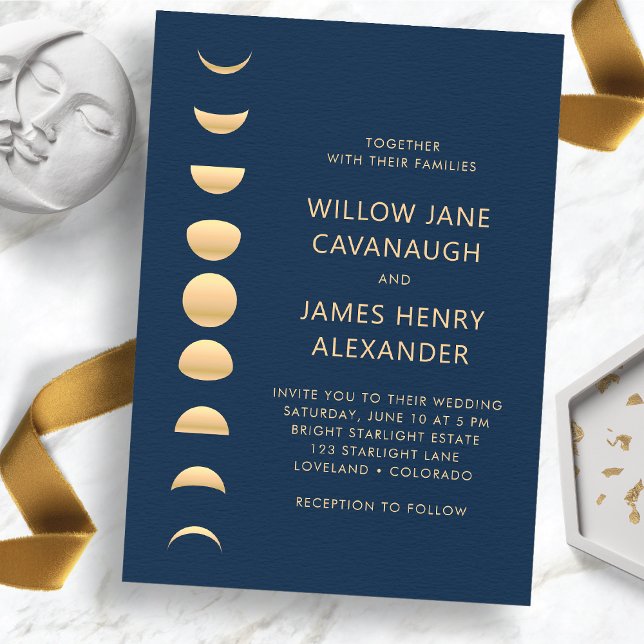 Invitation Mariage céleste moderne (Modern Celestial Wedding Invitation
)