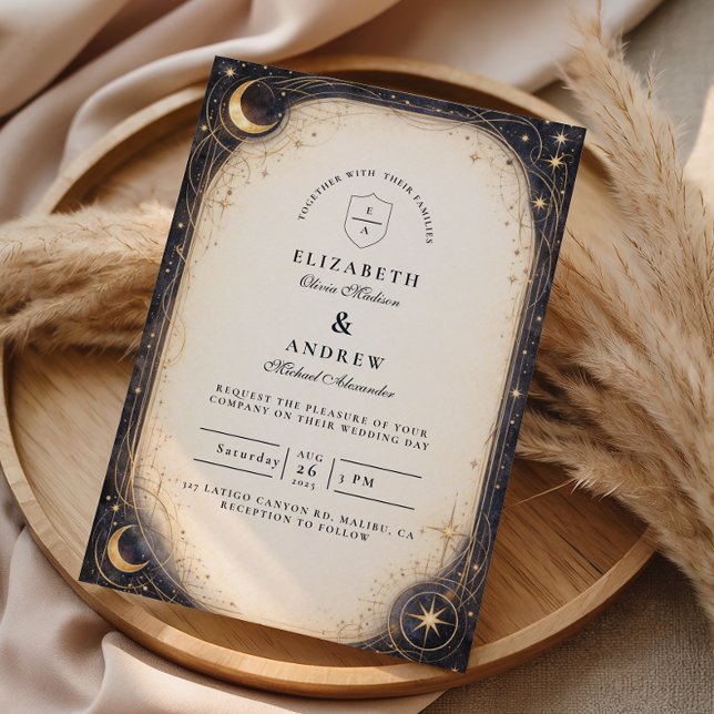 Invitation Mariage céleste sombre (Créateur téléchargé)