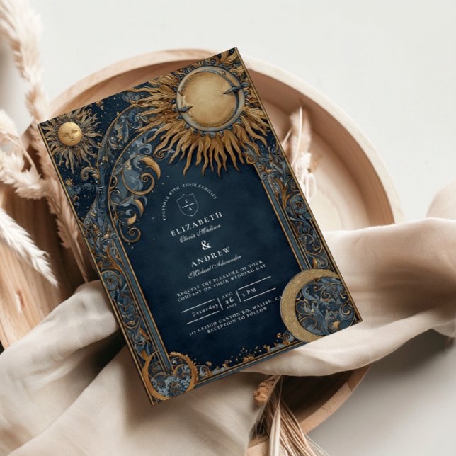Invitation Mariage céleste sous le soleil de minuit (Créateur téléchargé)