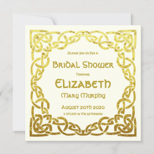 Invitation Mariage celtique Faux or Nœud celtique Cadeau de m