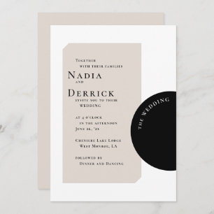 INVITATION MARIAGE CERCLE CHIC