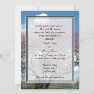 Invitation mariage, cerise d'invitation du parent de la marié