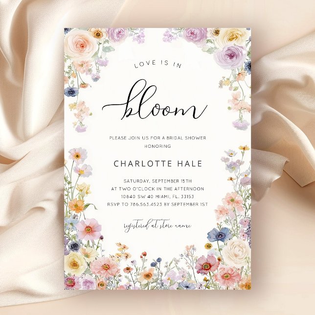 Invitation Mariage Champêtre à l'Aquarelle (Créateur téléchargé)
