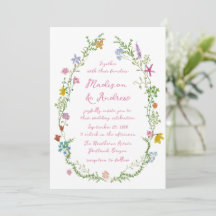 Mariage Champêtre de Fleurs Sauvages Fantaisiste