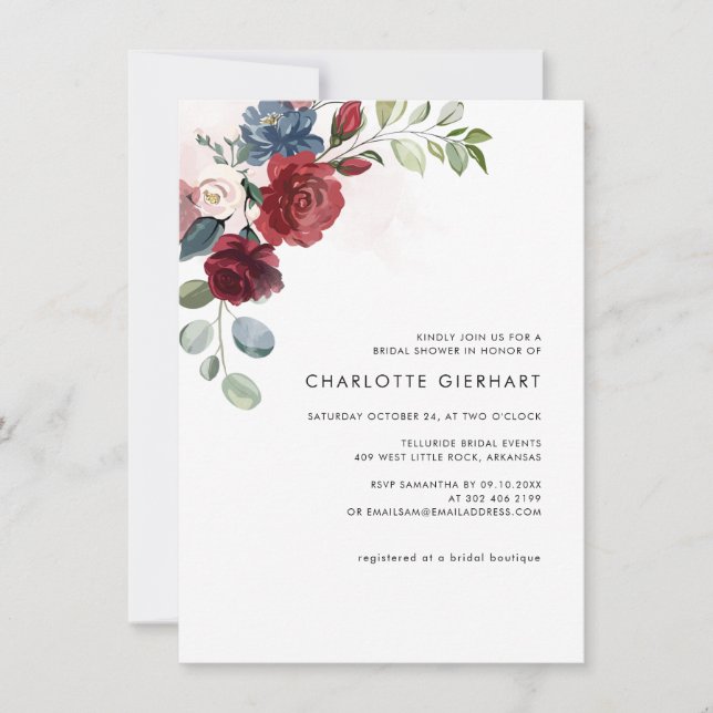 Invitation Mariage champêtre en Bourgogne (Devant)