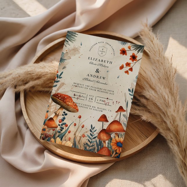 Invitation Mariage Champêtre Fantastique en Forêt de Champign (Créateur téléchargé)