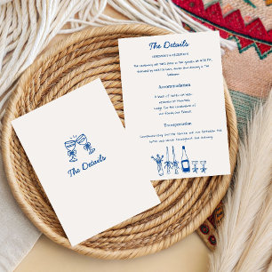 Invitation Mariage Champêtre Français avec Champagne Dessiné