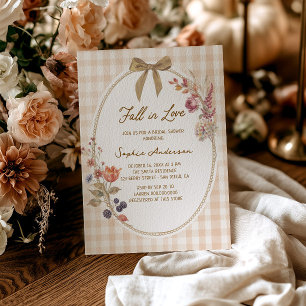 Invitation Mariage champêtre : Tombez amoureux Gingham Invit