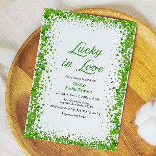 Invitation Mariage chanceux de la Saint-Patrick Shower 