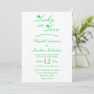 Invitation Mariage Chanceux en Amour