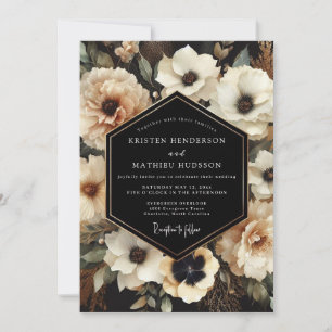 Invitation Mariage Chiaroscuro Crème de Charbon