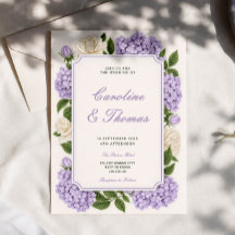Mariage chic avec fleur de lavande douce pourpre