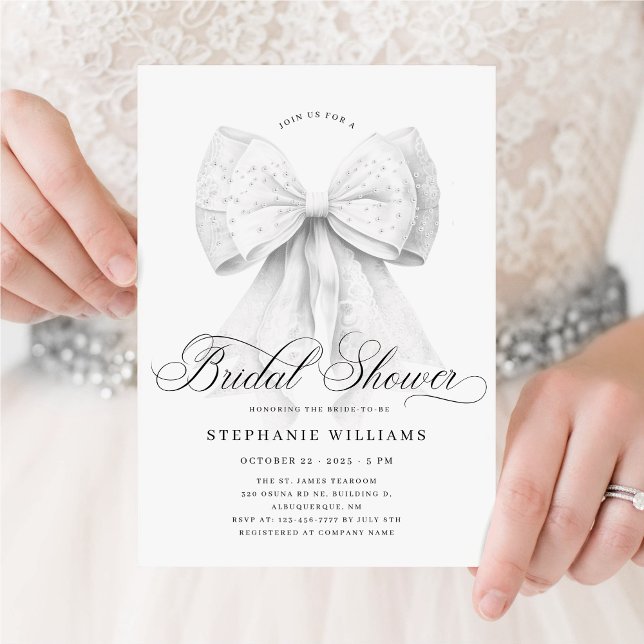 Invitation Mariage Chic avec Ruban (Créateur téléchargé)