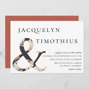 Invitation Mariage chic côtier de Bohème d'esperluète