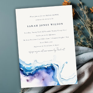 Invitation Mariage Chic et Élégant au Bord de la Mer Aquarell